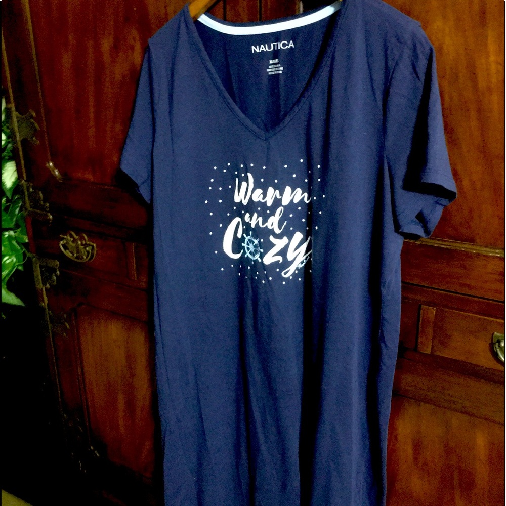 Nautical night shirt, brand new